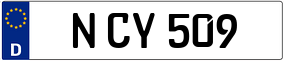 Trailer License Plate